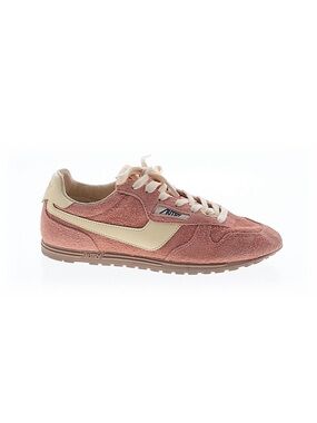 Autry Windspin Pink Suede Runner with Cream Accents Sneakers - Size 39